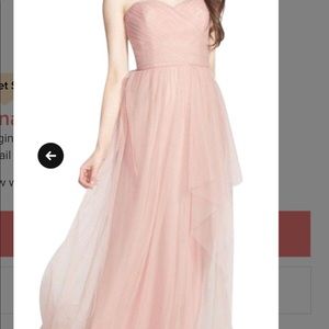 Amsale tulip top sheer tulle gown Prom